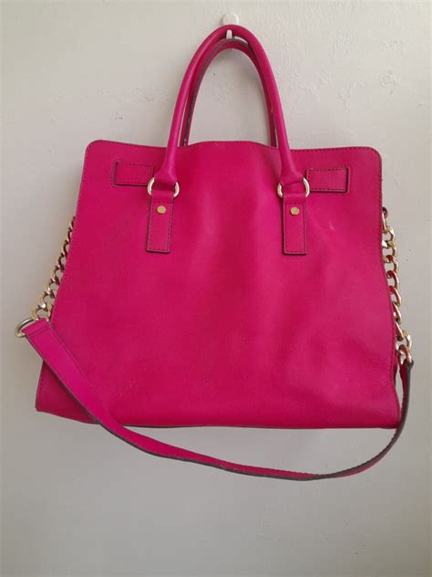 Michael Kors Fuschia Hamilton Tote Bag 